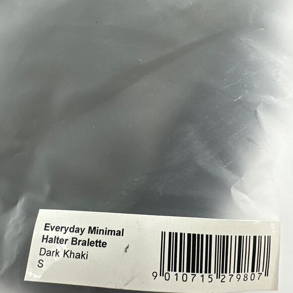 Oner Active Dark Khaki EasyLift Halter Bralette Size S - Picture 3 of 9